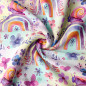 Preview: Jersey Regenbogenfrühling lila